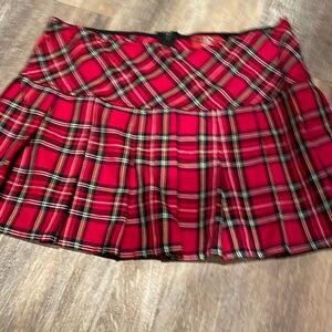 Royal bones plaid mini skirt